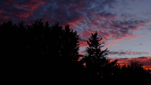 Sunset Clouds Night Wallpaper