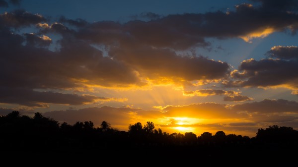 Sunset Clouds Sky Wallpaper