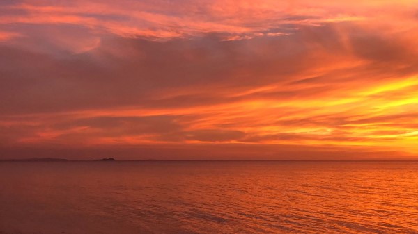 Sunset Horizon Coast Wallpaper