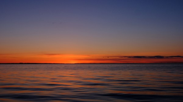 Sunset Horizon Sea Dd Wallpaper