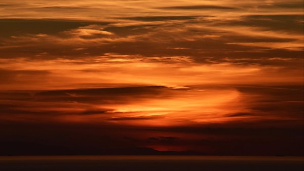 Sunset Horizon Sea G Wallpaper
