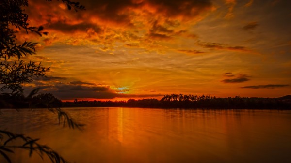 Sunset Horizon Sky F Wallpaper