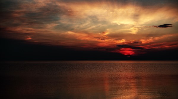 Sunset Horizon Sky G Wallpaper