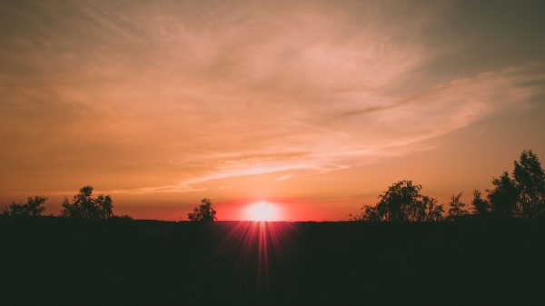 Sunset Horizon Sun Wallpaper