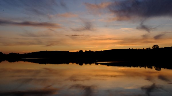 Sunset Lake Sky Wallpaper