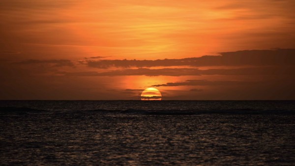 Sunset Ocean Waves Image Wallpaper