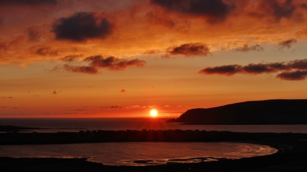 Sunset Rays Sun Wallpaper