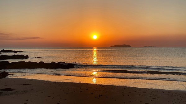 Sunset Sea Beach Wallpaper