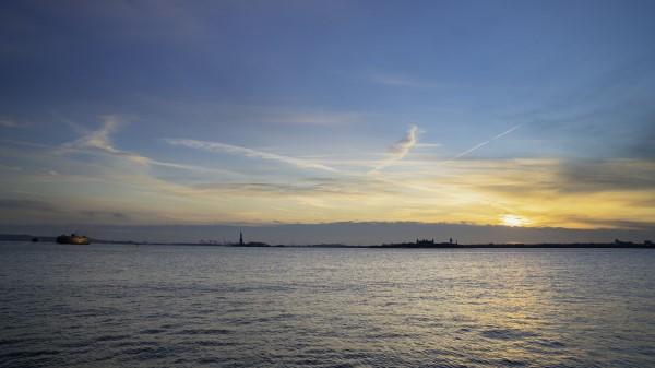 Sunset Sea Horizon Dd Wallpaper