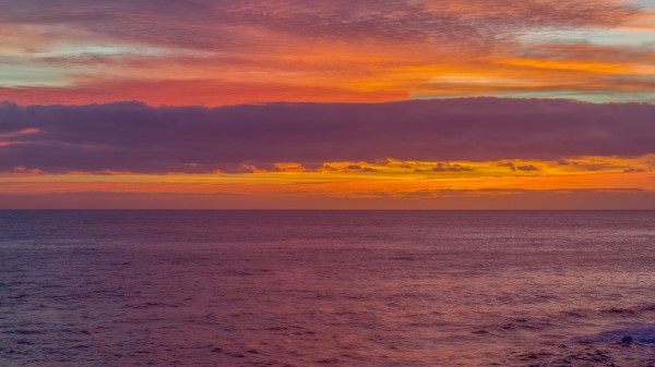 Sunset Sea Horizon G Wallpaper