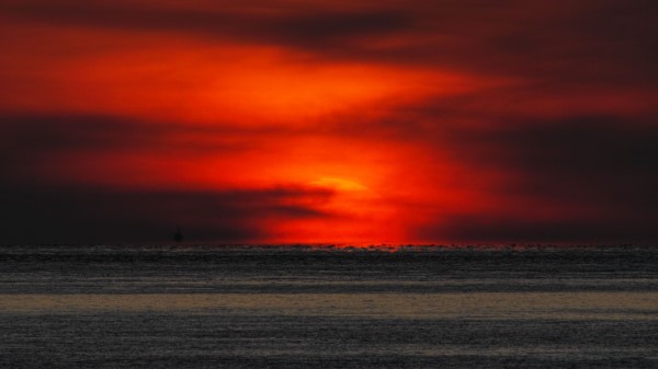 Sunset Sea Horizon Image Wallpaper