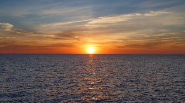 Sunset Sea Sky Wallpaper