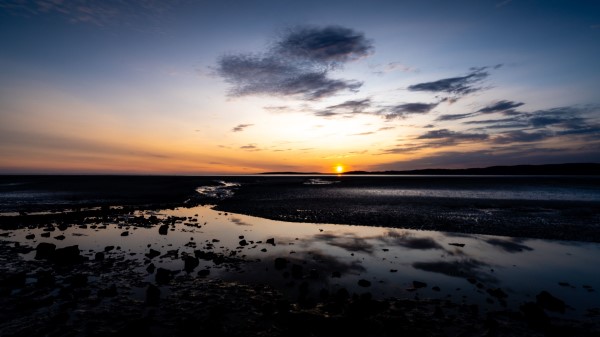 Sunset Shore Dusk Wallpaper