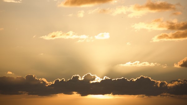 Sunset Sky Clouds Sun Wallpaper
