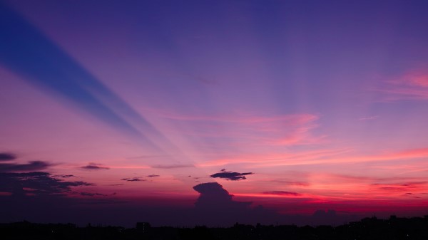 Sunset Skyline Sky Image Wallpaper