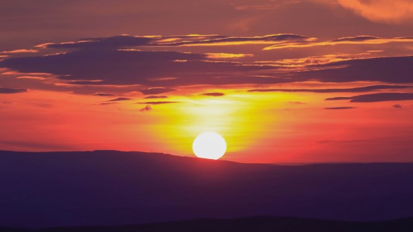 Sunset Skyline Sky Wallpaper