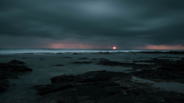 Sunset Storm Sea Wallpaper