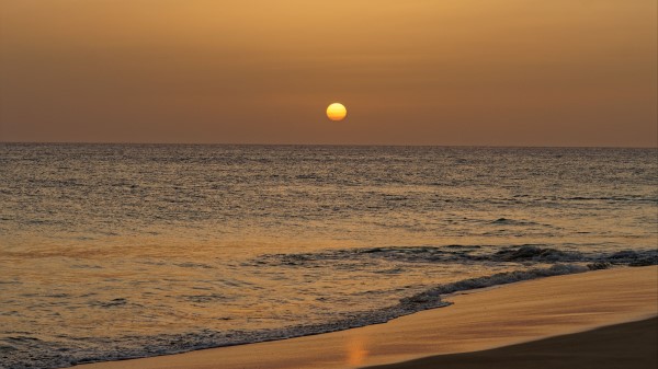 Sunset Sun Horizon Hh Wallpaper