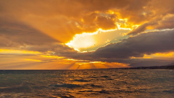 Sunset Sun Horizon Image Wallpaper