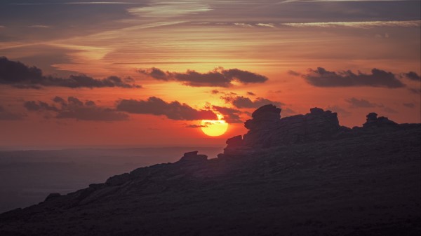 Sunset Sun Rocks Image wallpaper