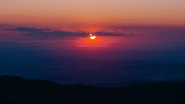 Sunset Sun Sky Wallpaper
