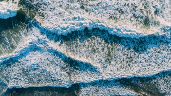 Surf Ocean Foam Shore Wallpaper