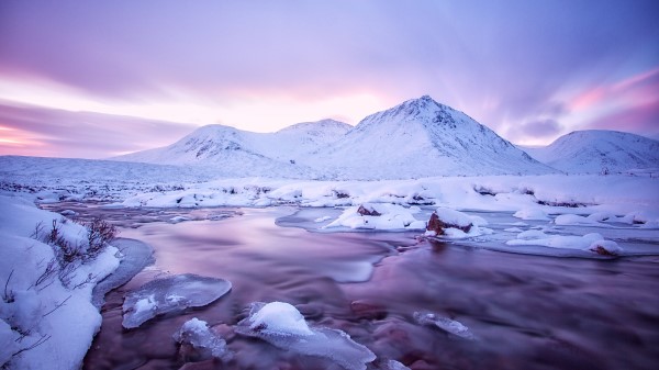 Surreal Winter Landscape Wallpaper