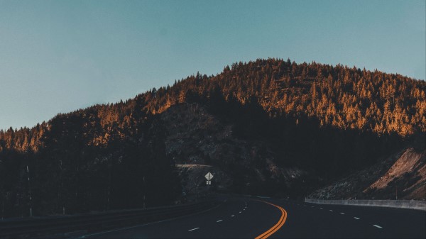 Tahoe California Road Mountains Wallpaper