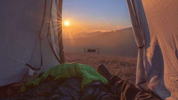 Tent Legs Camping Wallpaper