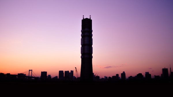Tower Sunset Sky Wallpaper