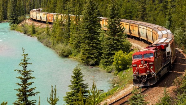 Train Railway Forest Wallpaper