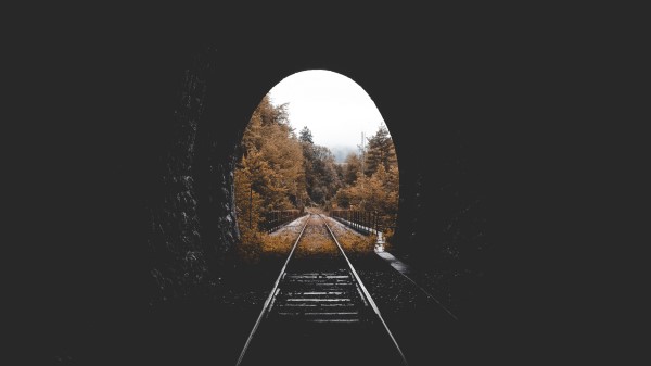 Tunnel Railway Autumn wallpaper