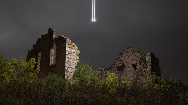 Ufo Night Ruins wallpaper