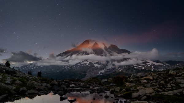 Volcano Snow Snowy wallpaper