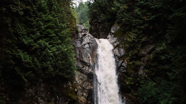 Waterfall Cliff Stream Image Wallpaper