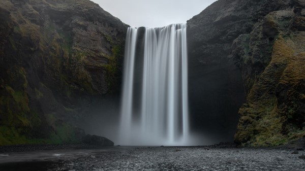 Waterfall Cliff Water Image wallpaper