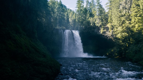 Waterfall River Trees Image wallpaper