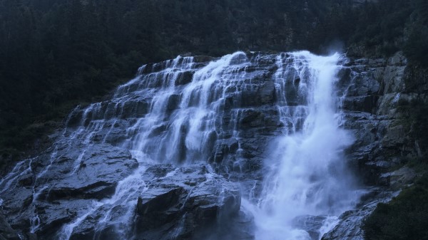 Waterfall Rocks Precipice Water wallpaper