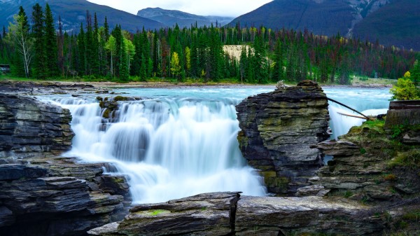 Waterfall Rocks Stones G wallpaper