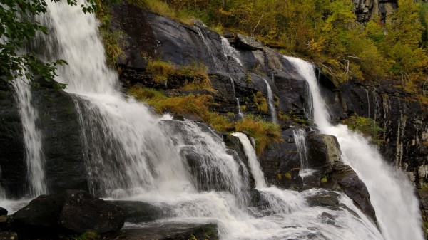 Waterfall Rocks Stones Hh wallpaper