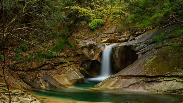 Waterfall Rocks Stream wallpaper