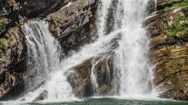 Waterfall Rocks Water Hh wallpaper
