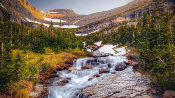 Waterfall Stones Current wallpaper