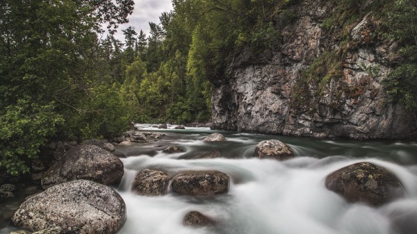 Waterfall Stones Rocks Hh wallpaper