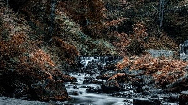 Waterfall Stones Rocks Image wallpaper