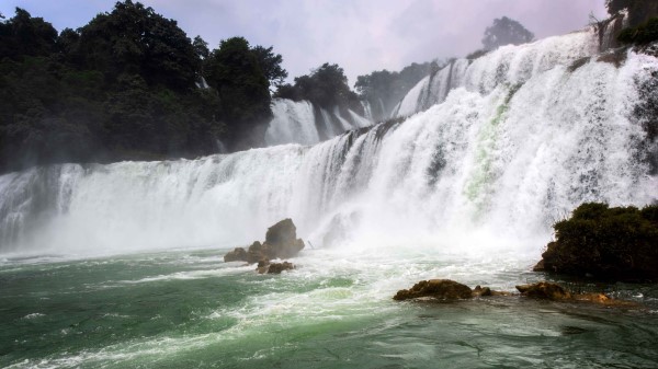 Waterfall Stream Water wallpaper