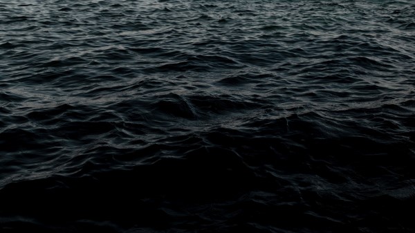 Waves Ripples Dark Wallpaper