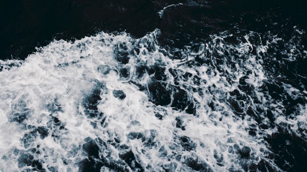 Waves Sea Swash Foam Wallpaper