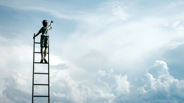 Sculpture Boy Ladder Wallpaper