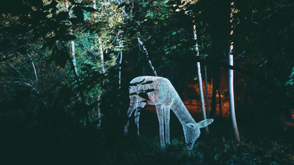 Sculpture Light Trees wallpaper